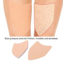 5Pcs Invisible Patches On Inner Leg And Calf For Men And Women Comfort And Protection Reduced Thigh Friction Suitable For Summer Activities