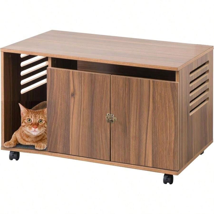 Pet Toilet - ウォールナット - View 1