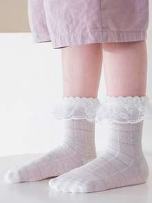 5双装儿童/女童透气防臭吸湿排汗薄款网眼短袜夏季