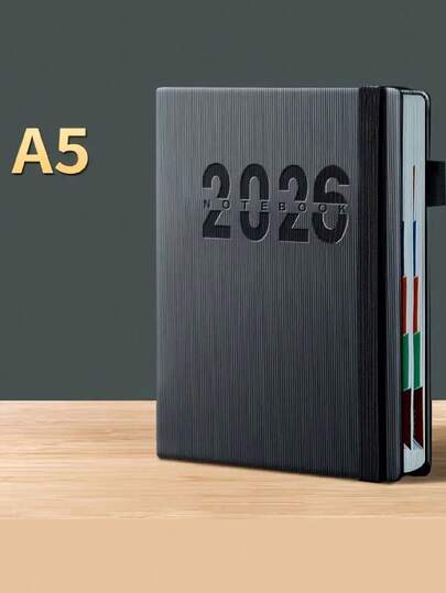 1 件 2026 年新日历日志：自律签到、时间管理、每天一页、365 天计划、办公室、400 页、每日计划|视觉组织|易清洁纸。送给孩子、同学、朋友和同事的完美礼物。适用于学校用品，返校