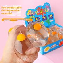 1pc 2025 New Squeeze Stress Relief Toy, Realistic Fake Egg, Creative Gag Gift, Squeeze Without Breaking, Stress Reducing Toy - Perfect Gift For Birthday, Christmas, Valentine's Day