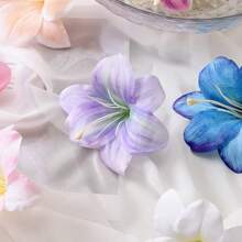 7pcs/1 Set Faux Lily Flower Hair Clips, Boho Style Side Bangs Hair Clips, Sweet Beach Holiday Decorative Hair Accessories, Delicate Floral Duck Clip Hair Pins, Suitable For Daily Wear And Beach Photo Shoot, Summer Accessories, Travel, Claw Clips, Alligator Hair Clip, Hair Slide, Hair Claws, Vacation Outfits Woman