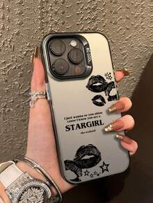 嘴唇唇印新款时尚彩色彩绘防摔手机壳保护套适用于 Apple 15、16、16 Pro Max、14 Pro Max、13、11、12 彩绘、XR 卡通 7/8G、A13 4G 系列、A14、A04、A34 防水防震防刮