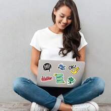 A4 210x297mm Premium Printable Matte Vinyl Inkjet Sticker Paper, 22 Sheets, 8.3x11.7 Inch Sticker Sheets, Suitable For Inkjet Printers - White - View 6