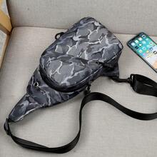 Men Clutches & Wristlet Bags - 迷彩藍色 [防潑水耐磨+USB] - 查看 7