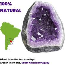 Amethyst Crystal Gemstones And Healing Stones Rock Geodes Purple Space Decoration Quartz Chakra For Crafts Reiki Protection Bulk Agate Raw Large Towers Real Decorations Home Natural Cluster Collection - 500-600g - Xem 3
