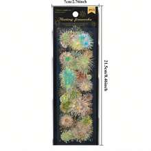 3张PET剪贴簿贴纸复古烟花贴纸适用于剪贴簿垃圾日记工艺品装饰贴纸，学校用品，返校