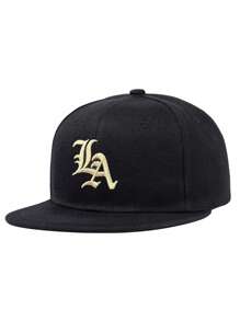 1 pièce Casquette de Baseball pour hommes avec broderie lettres LA, casquette Hip Hop. Convient pour la rue, l'extérieur, les sports, les vacances, les cadeaux. Accessoire de mode.