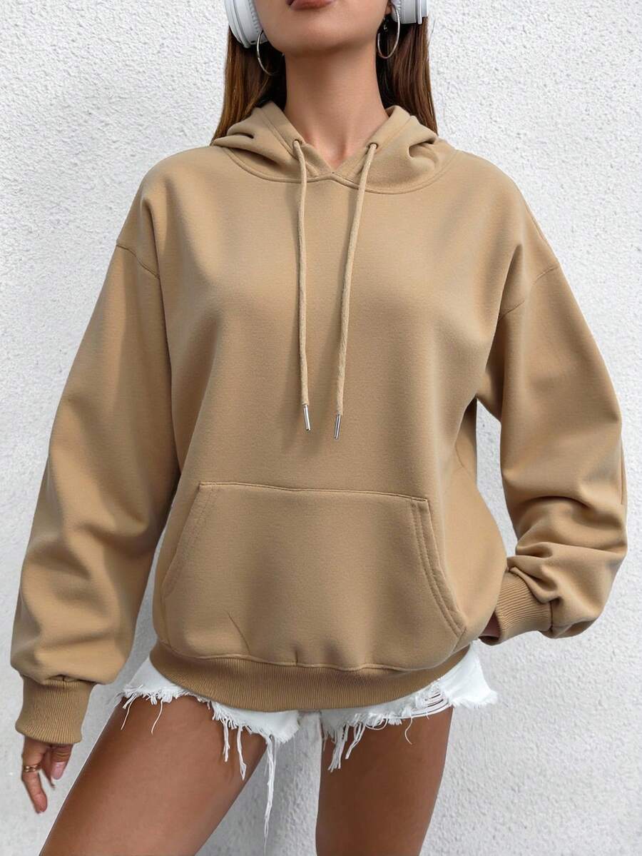 Liso    Casual    Bolsillo  Cordón  Cremallera    Casa  Noche de fiesta  Vacaciones  Boda  Deportivo  Oficina  fiesta del té  viaje  Calle    otoño - Caqui - Ver 1