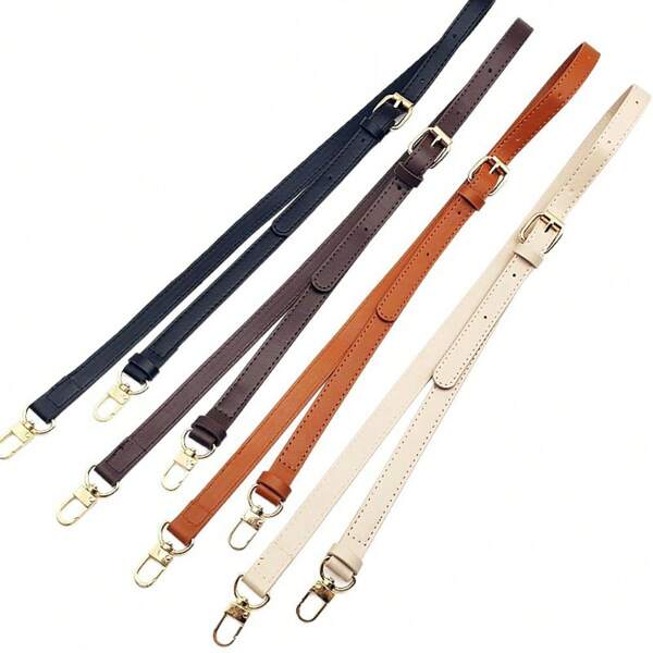 1pc Adjustable Replacement Strap Cross Body Bag PU Leather Shoulder Strap For Small Bags Black Strap Width 1.8cm
