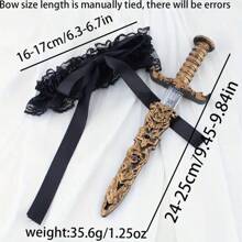 1 Set Holiday Party Pirate Cosplay Sexy Lace Garter Leg Band, Gun Holster, Dart Set, Western Cowboy Revolver Plastic Props, Photography Supplies