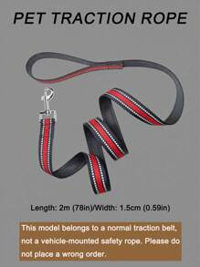 1 pieza Correa retráctil de seguridad para perro para el coche, arnés resistente para perros - Esencial familiar ideal para mascotas