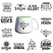 8 Stücke/12 Stücke UV DTF Tassenbeschichtung, deutsch inspiriertes Motiv, UV DTF Transferfolie, wasserfest, kratzfest, mit Aussparungseffekt, geeignet für Tassen, Kaffeebecher, 16-Unzen-Libbey-Gläser, Handyhüllen, Keramikbecher, 40-Unzen-Wasserflaschen, Becherhüllen, Gitarren, Fahrräder, Auto Dekorationspapier, Festivals, Jahrestage, Geburtstagsgeschenke, DIY Kunsthandwerk(nur Aufkleber, keine Tassen)