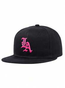 1 pièce Casquette de Baseball pour hommes avec broderie lettres LA, casquette Hip Hop. Convient pour la rue, l'extérieur, les sports, les vacances, les cadeaux. Accessoire de mode.