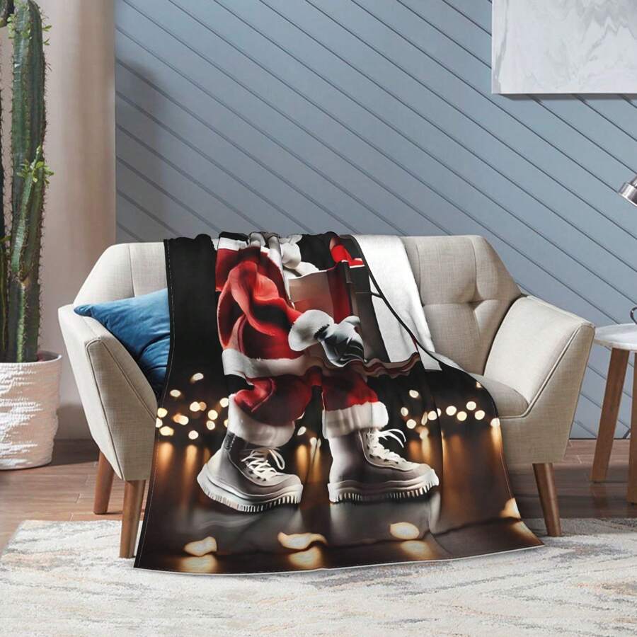 Kawss Kawaii Kaw Flannel Blanket Super Soft And Comfortable Print Blanket Lightweight Four Seasons Double-Layer Blanket Suitable For Sofa Bedroom Bedding