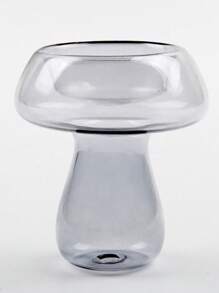 1 pezzo Portacandela in vetro a forma di fungo, supporto per candele in stile nordico semplice per scrivania, matrimoni, feste, casa