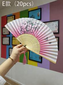 Personalized Wedding Fan/Fringed Wedding Folding Fan/Mass Custom Wedding Party Fan/Wedding Gift Ideas/Ceremony Gifts For - Multicolor - View 27