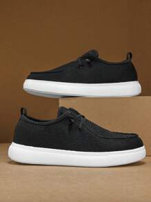 Mocassini leggeri e traspiranti da uomo - scarpe casual da passeggio confortevoli, design semplice da infilare, tomaia in maglia, suola ammortizzata, suola ammortizzante, stile casual sportivo, adatto per l'uso quotidiano, sneaker unisex