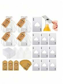 Bộ 6/18/30 chiếc/Bộ mở nắp chai bài đen/bạc, mở nắp chai Spade A, thích hợp làm quà tặng tiệc cưới, quà tặng không khí sum họp tại nhà, quà tặng khách dự tiệc cưới, quà tặng tiệc sinh nhật, quà tặng nhỏ tự làm - Nhiều màu - Xem 8