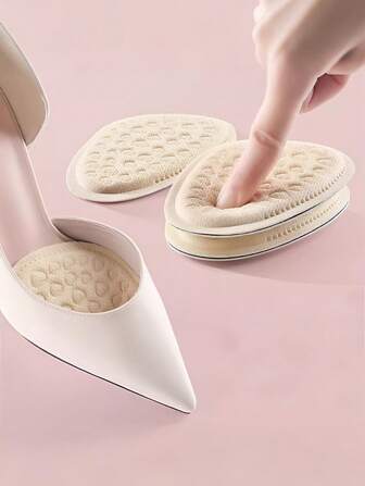 1 Pair Adjustable Shoe Inserts - Half-Size Insole Pads, Forefoot Cushions & Heel Grips For High Heels & Sneakers, Size Reduction Accessories
