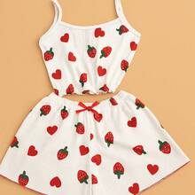 Kit 2 Baby Dolls For Women Leopard Print And Strawberry – Short Doll Sexy Summer Blogger Comfortable Pajamas - 黑與白 - 查看 8