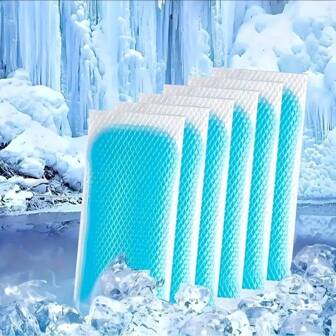 Parches de gel frío. para bajar la temperatura, calentura o fiebre, 6 piezas