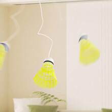 Badminton Rebound Trainer 3PCS Glowing Self-Exercise Badminton Single Training Kit Adjustable Badminton Trainer With Elastic Cords For Kids Adult - Multicolor - View 8