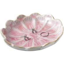 Jewelry Dish, Flower Shape Ring Dish, Pink Earring Tray, Cute Jewelry Holder, Bowl, Flower Pink - 粉紅色花 - 查看 10