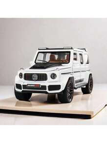 1 pezzo Auto modello 1:32, con porte multiple per accesso, dotata di suono e luce, pedale estensibile, in materiale di lega, adatta per camere da letto, soggiorni, decorazioni, regali per feste, giochi per bambini, regali di Natale e Ognissanti