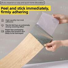 15/30 pezzi Cycleader Piastrelle adesive per pavimenti in finto legno vintage, in PVC opaco IXPE antiscivolo, adatte per progetti fai-da-te, resistenti all'usura e all'olio, ideali per cucina, piastrelle per arredamento, camere da letto, soggiorni, pavimenti in legno, cucine e decorazioni per la casa, materiali da costruzione
