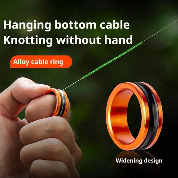 1pc Alloy Cable Ring Fast Line Cutting Anti-Slip Protect Hands/Fishing Reel Tighten The Leader Knot Fishing Tools