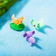7/14 Stücke Miniatur Axolotl Figuren Set - Sammelbare Harz Salamander Tischdekoration, Mehrfarbige süße Tier Figuren für Miniatur Landschaften, Märchengarten Accessoires