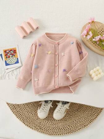 Young Girls' Cute & Casual Long Sleeve Sweater Top