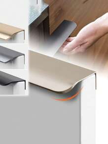 1 pezzo Accessorio Multi-Colore Per Tirare I Bordi Delle Dita, Maniglia Invisibile Di Stile Moderno Per Cassetti, Maniglia Invisibile In Alluminio Per Mobili Da Cucina E Cassetti, Facile Da Installare