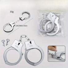 1 Conjunto de Algemas Vintage - 1 Par de Algemas Retrô de Plástico Prateado, Ideal para Halloween, Festas, Cosplay e Adereços de Performance