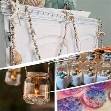 30g/Pack Assorted Sizes Drilled Small Seashell DIY Beading Materials, Shell Crafts Accessories