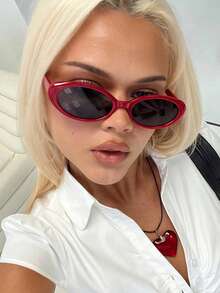 1 Stück Modische Damenbrille, Sonnenbrillenaccessoires für Sommerurlaub & Strand