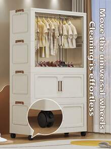 5/4/3/2/1 Layer Freestanding Baby Wardrobe Closet, Folding Clothes Storage Cabinet, Multilayer Children Dresser, Home Garment Organizer