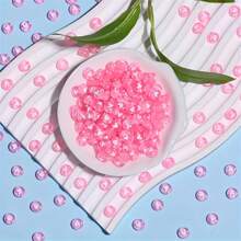 200 pièces, perles plates en forme de cœur rose de 4 x 7 mm, peuvent être utilisées pour fabriquer des bracelets de couples, cadeau d'anniversaire pour femme, fabrication de bijoux DIY