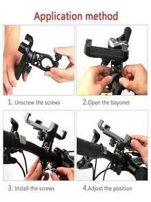 骑行 360 度旋转导航山地自行车手机支架，电动自行车摩托车自行车手机支架，摩托车手机支架，防丢失和稳定，兼容摩托车/自行车 GPS 导航技术 - 彩色 - 查看 7