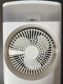 Raffrescatore d'aria portatile, ventilatore condizionatore d'aria portatile, mini raffrescatore evaporativo con luce LED colorata, timer da 1/2/3 ore, 3 velocità del vento e 3 modalità di nebulizzazione per la tua scrivania, comodino o tavolino da caffè