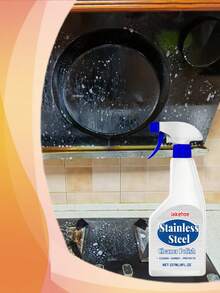 Stainless Steel Cleaning & Polish Spray, Cleans Grease, Oil, And Rust From Gas Stoves, Cookers, Pots And Pans