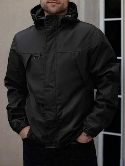 2026新款男士秋冬夹克，露营户外运动新款连帽夹克