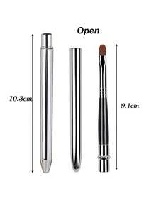 1pc/2pcs/4pcs Gold Silver Mini Soft Multifunctional Portable Lip Brush, Concealer Brush, Lipstick Blending Brush