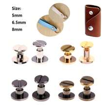 20pcs Leather Craft Solides Nail Bolt Bookkeeping Round Head Screw Strap Rivets Screw For Luggage Clothe,Bag,Shoe 5/6.5/8mm - Multicolor - View 5