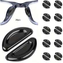 10pcs Silicone Eyeglass Nose Pads, Anti-Slip Soft Nose Clips, Breathable Non-Marking Nose Pad Sticker,Belt,Glasses, Back To School Supplies