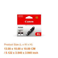 High-Capacity Black Ink Cartridge For Canon Printers, CLI-651XL Compatible Replacement For Vibrant, Long-Lasting Prints - Ideal For Home And Office Use