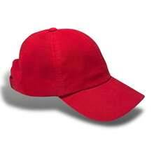 Unisex Dad Hat In 100% Cotton Twill Curved Brim Custom Made In Brazil - Red Embroidered White - View 3
