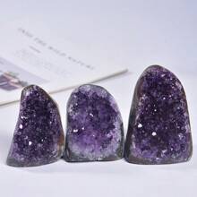 1PC Hot High Quality Mini Natural Amethyst Cluster Crystal Geode Cave Raw Healing Stone Mineral Specimen Mysterious Gemstone Home Office Desktop Decoration