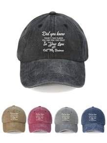 1pc "Did You Know" Printed Baseball Cap, Breathable Sunproof Fashion Unisex Hat, Suitable For Travel, Outdoor Sports